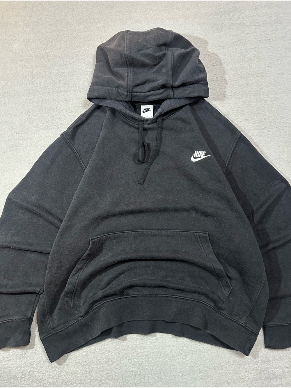 Nike Men's Black Pullover Hoodie, tagged size XL